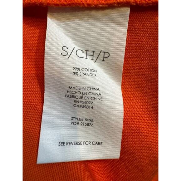 CAbi Resort swing jacket orange lightweight button front collar & pockets Sz S - Picture 8 of 11